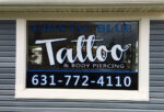 crystal blue tattoo window lettering