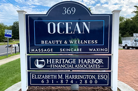 ocean spa outdoor sign
