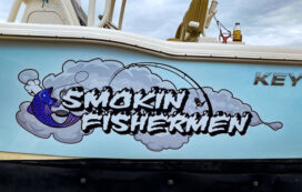 smokin fishermen boat graphic wrap