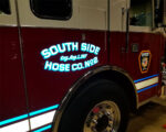 south side hose company reflective lettering