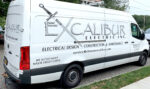 Excalibur Electric vehicle lettering