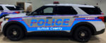 SCPD police vehicle reflective